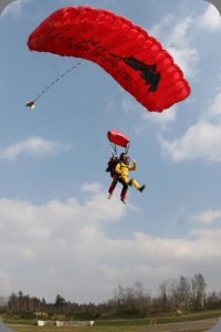 Saut en tandem en Belgique